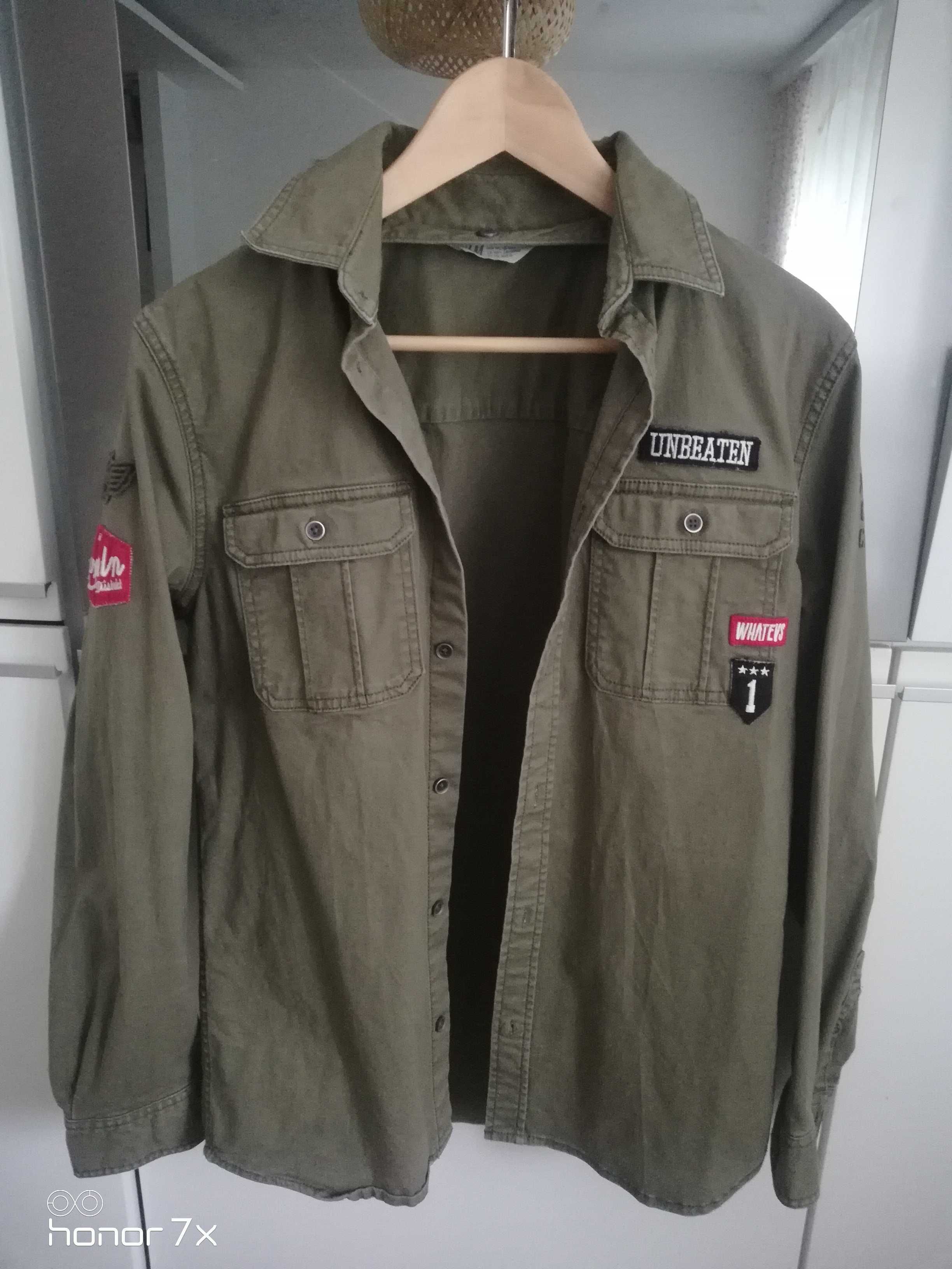 Kurtka katana chłopięca h&m khaki 170