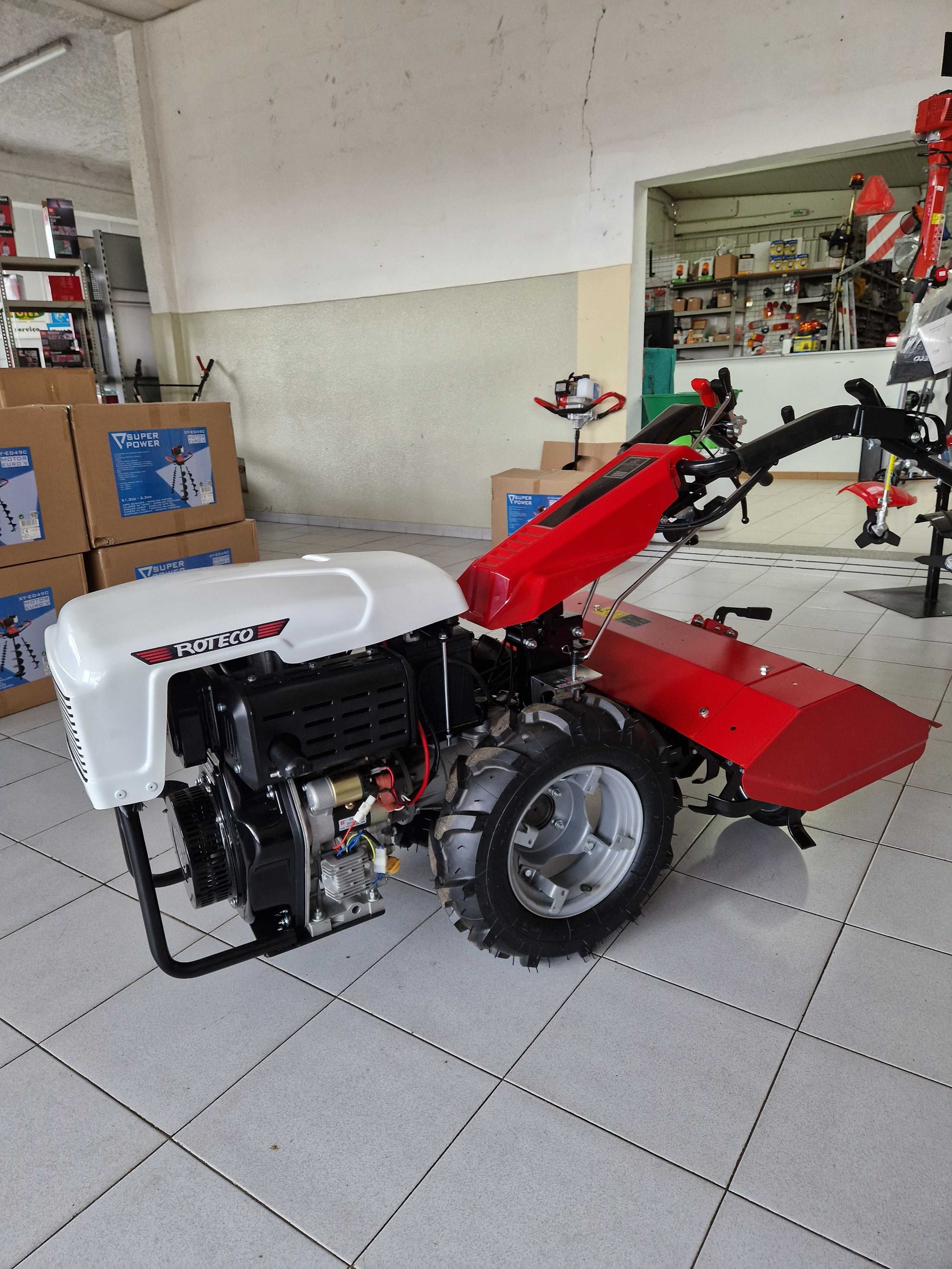 Motocultivador Roteco 10 cv Diesel A. eletrico e Fresa 80 cm