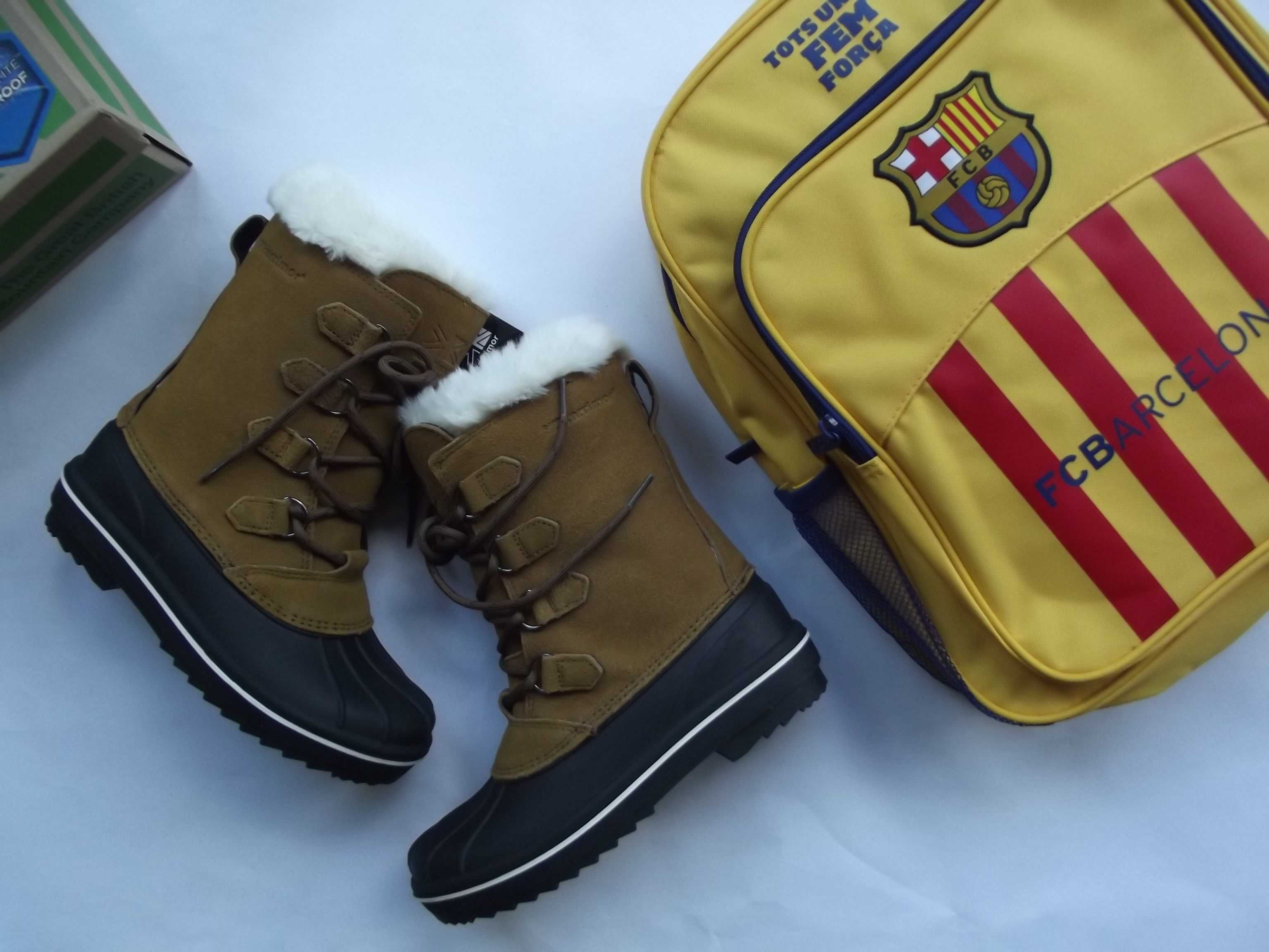 Śniegowce Karrimor buty zimowe 38 + FC Barcelona plecak