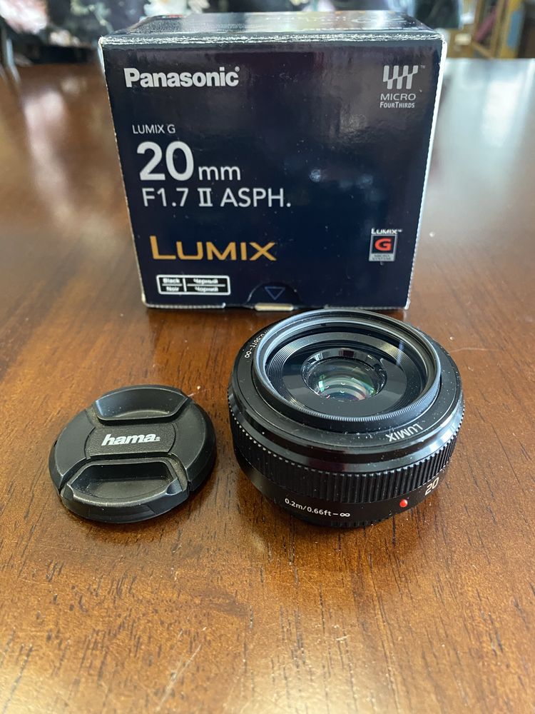 Obiektyw Panasonic Lumix G 20mm F1.7 II ASPH stan b. dobry