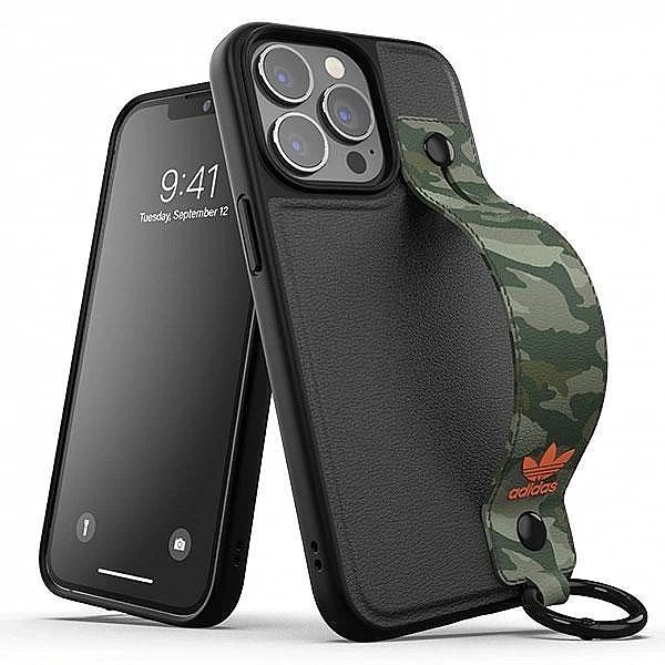 Etui Adidas Or Hand Strap Case na iPhone 13 Pro / iPhone 13 - czarno-z
