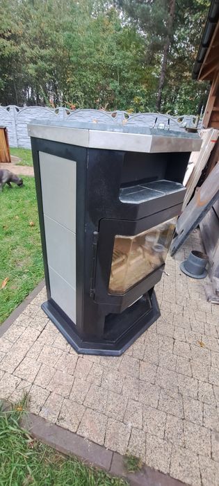 Piec kominkowy kominek koza węgiel drewno 8 KW