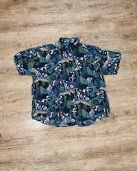 Koszula hawajska zielona Retro Vintage Y2K 90’s rozmiar L