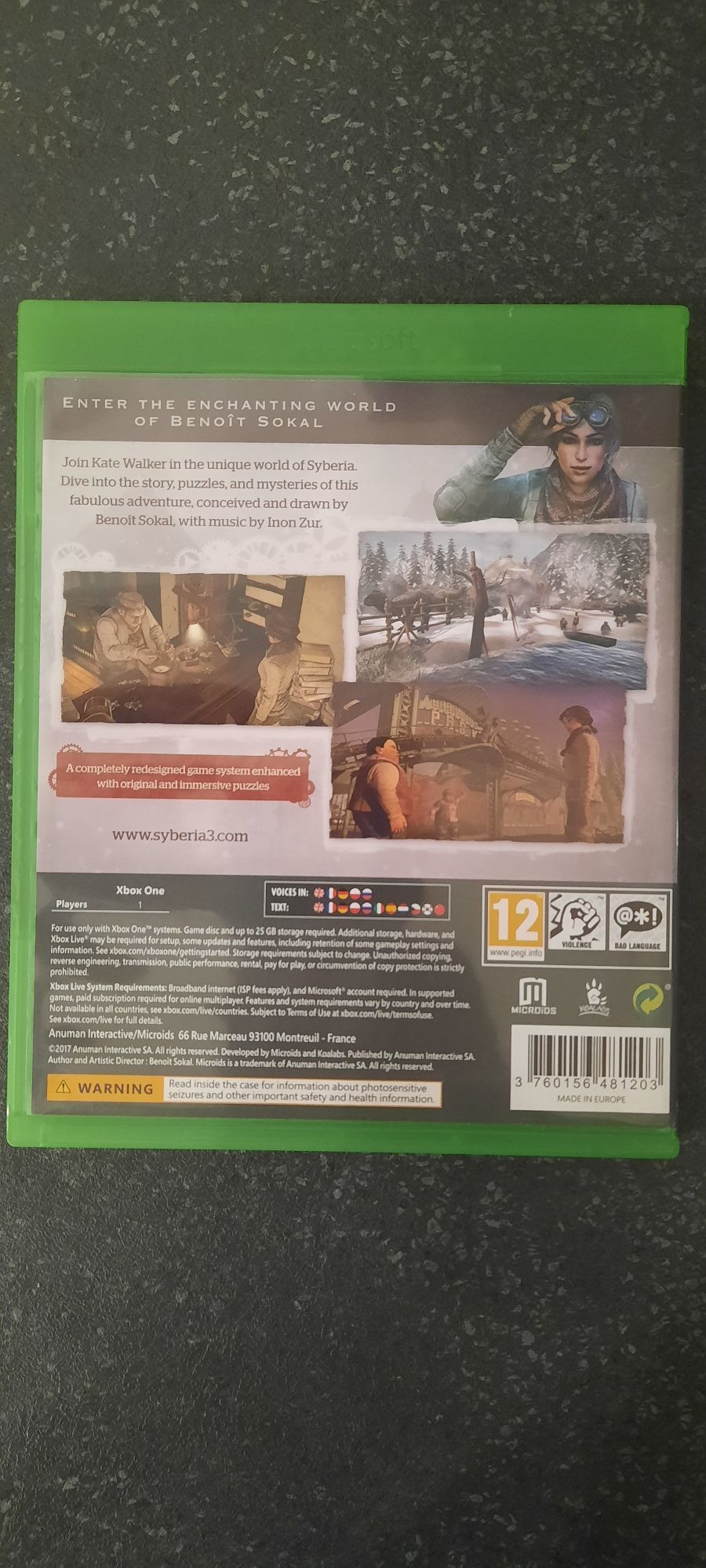 Syberia 3 Xbox one wersja PL