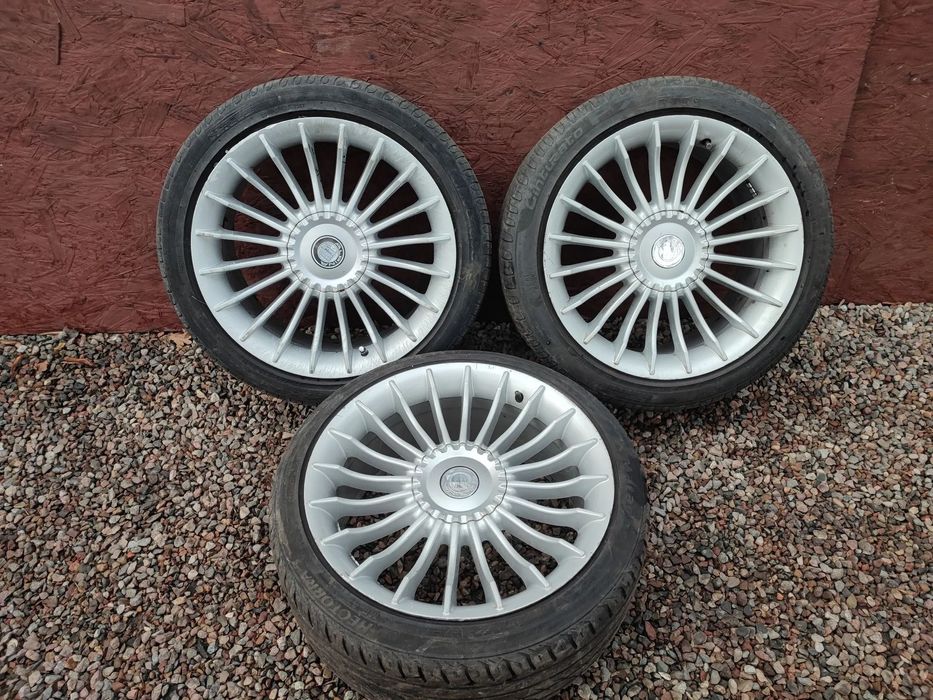 BMW ALUFELGI ALPINY 5X120 18 CALI 3X18x8.5J ET35 + OPONY + DEKIELKI NA SZTUKI
