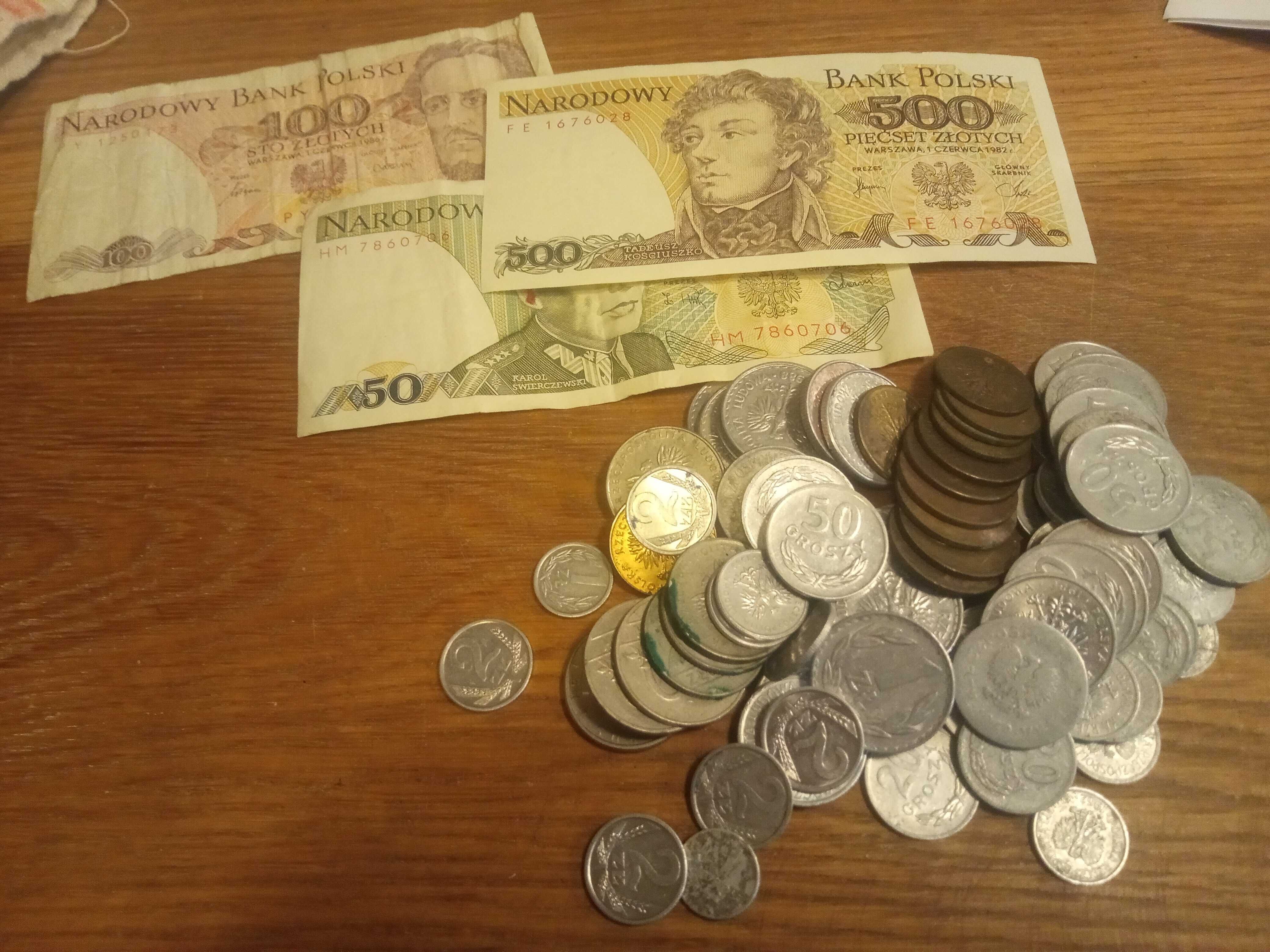Zbiór monet z PRL + gratis banknoty