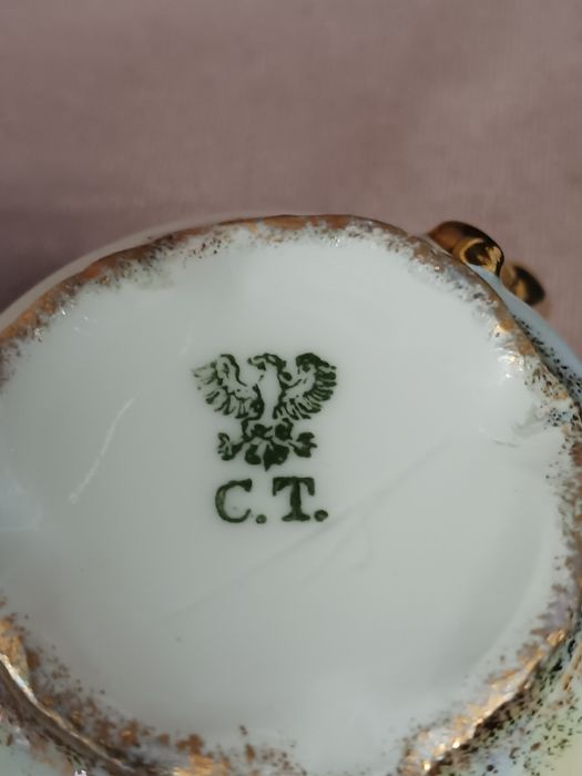 Carl Tielsch serwis kawowy opalizujacy