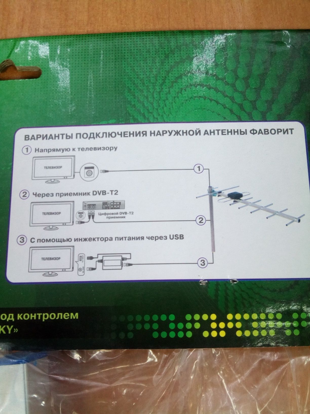 Антена Т2 зовнішня з підсиленням 23 дб