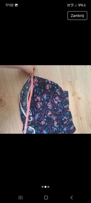 Spodenki w kwiaty kolorowe