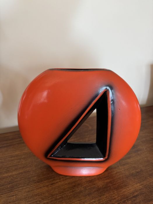 Jarro laranja decorativo