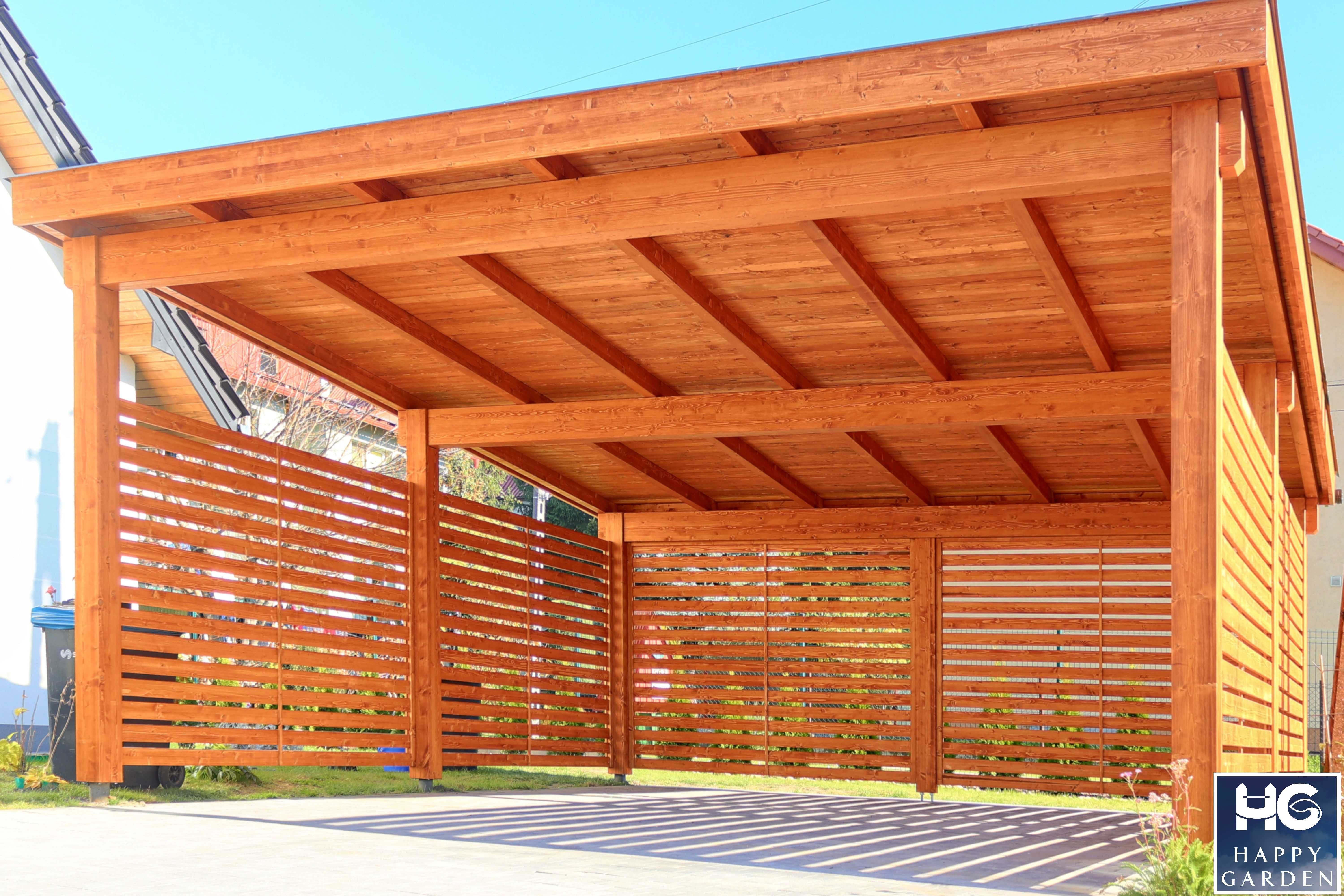Wiata garażowa Podwójna . Carport + Wizualizacja 3D!+Szybka Realizacja
