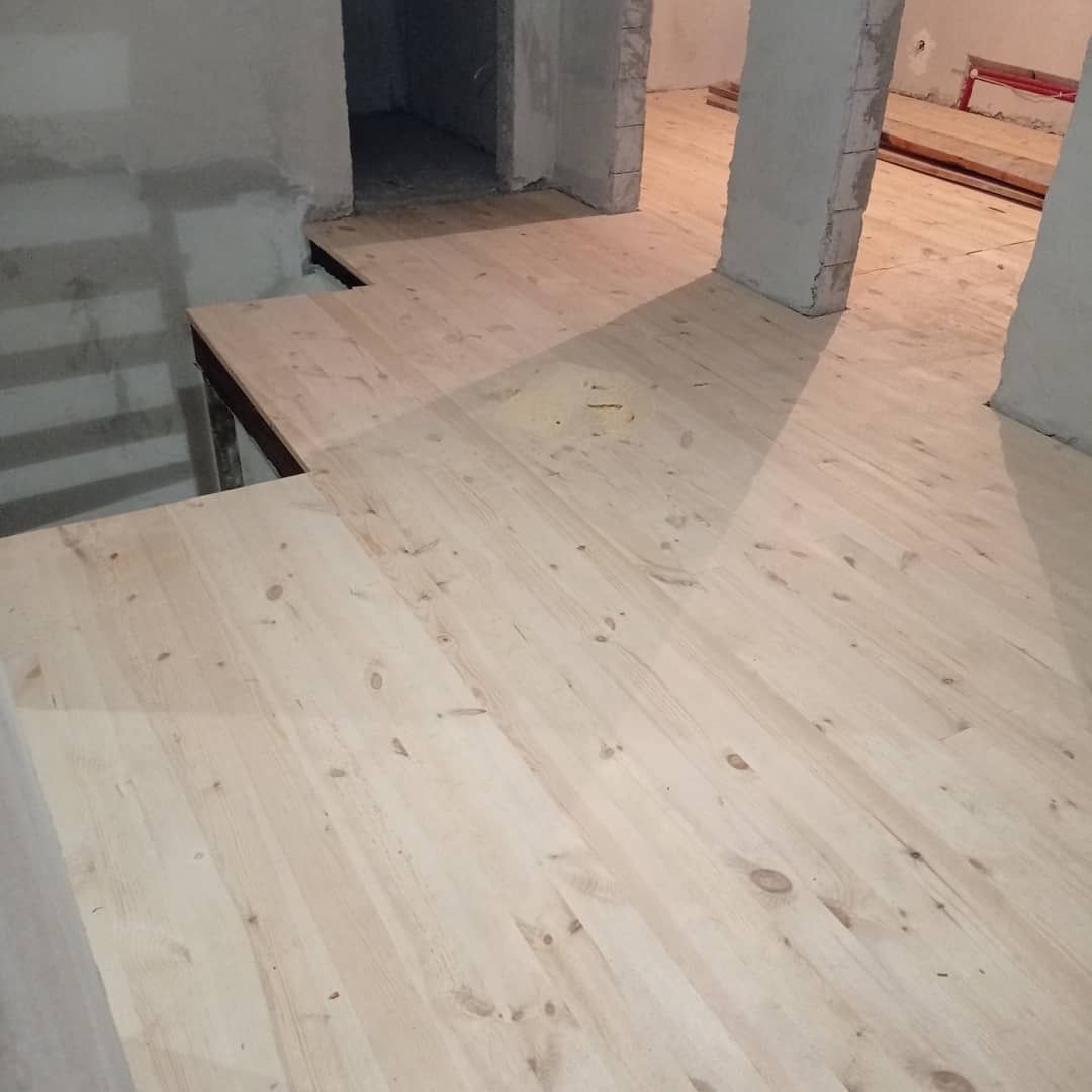 Циклювання, укладання дерев'яної підлоги