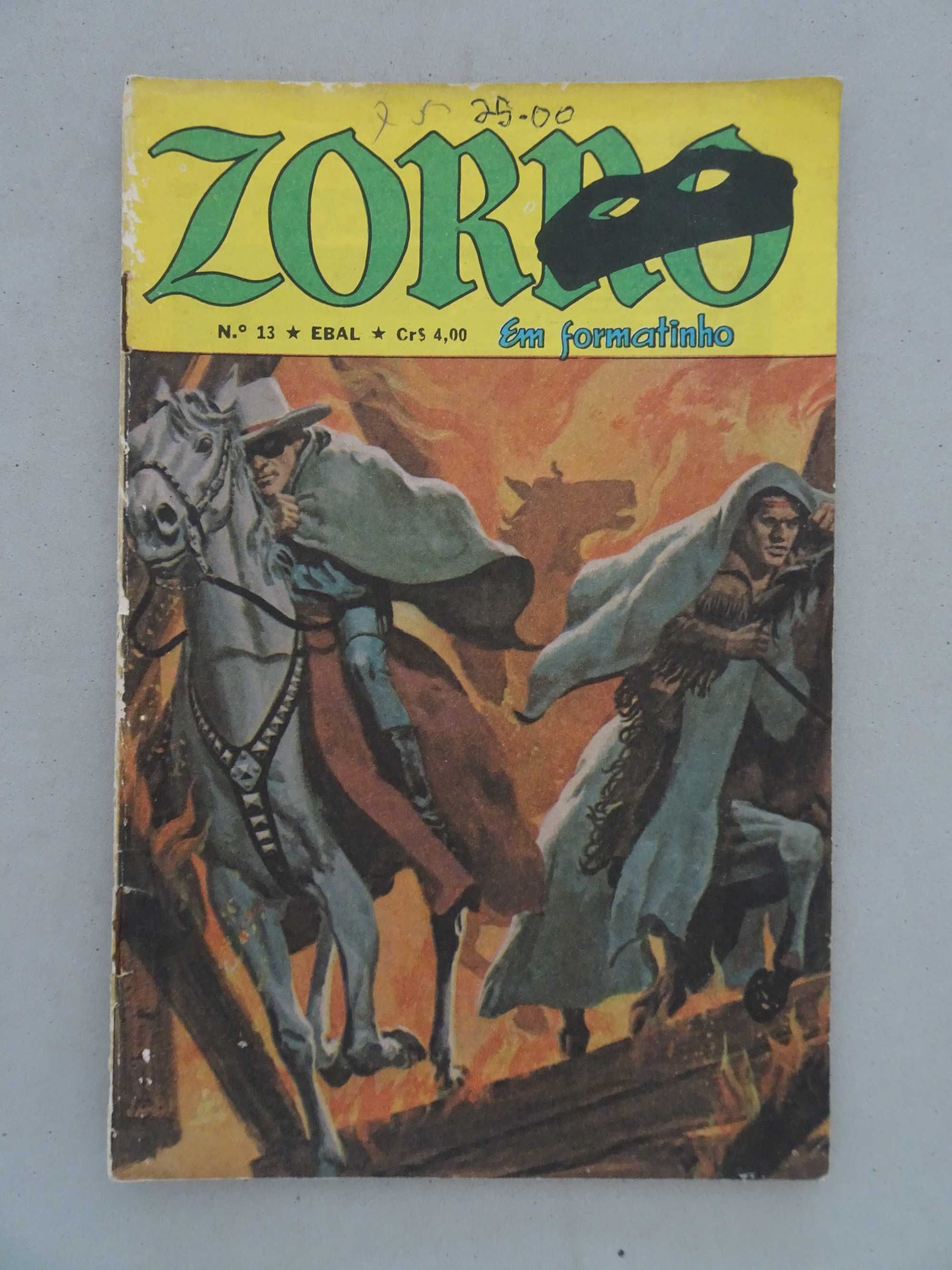 Livro EBAL - Zorro em formatinho nº 13