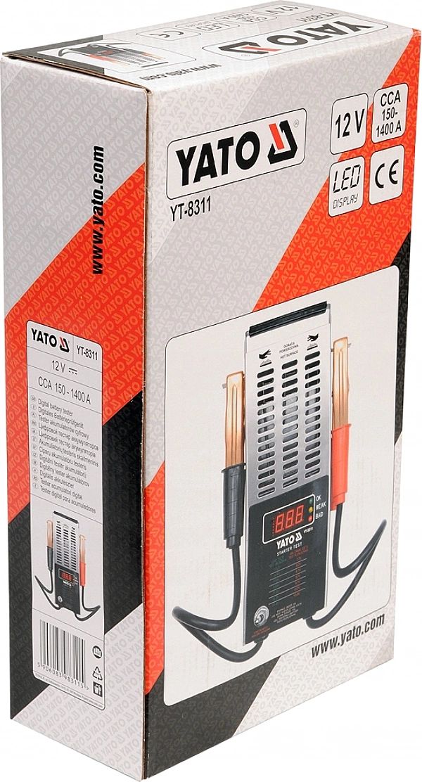 Tester Akumulatorów Cyfrowy 12V Wet Yt-8311 Yato #