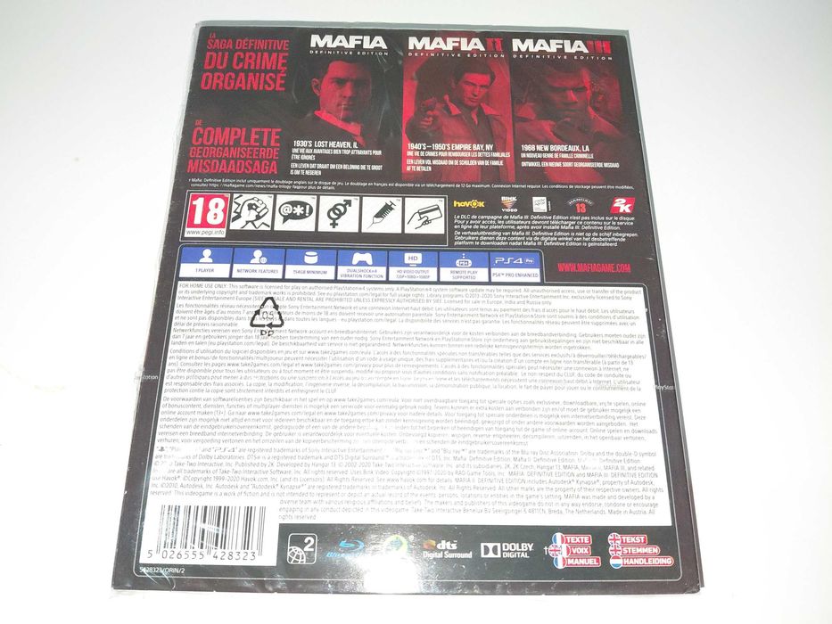 ps4 MAFIA TRILOGY PL po polsku 3 gry MAFIA 1,2 i 3 klasyk NOWA! v1