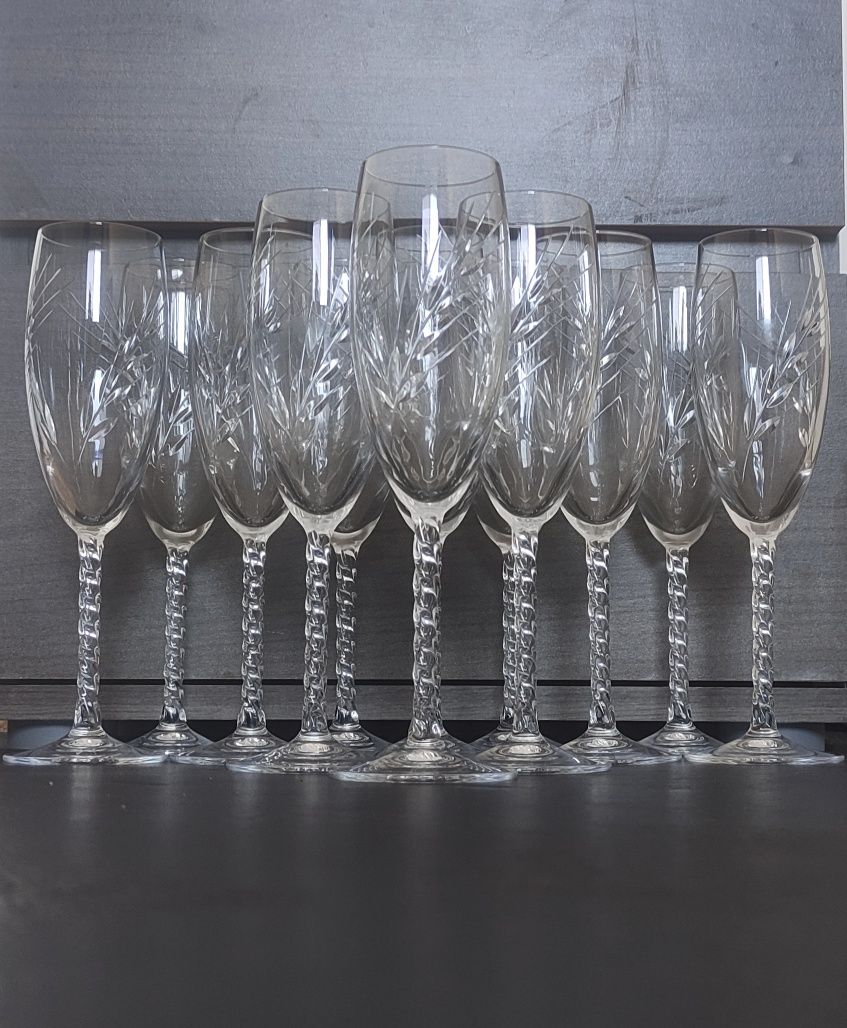 Copos Cristal d'Arques Fleury Taille Epi