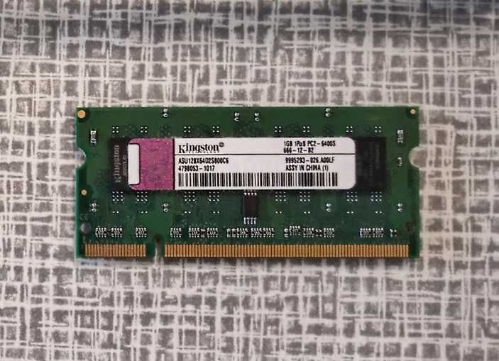 Оперативная память 1Gb Kingston DDR2 800МГц PC2 для ноутбука, SoDimm