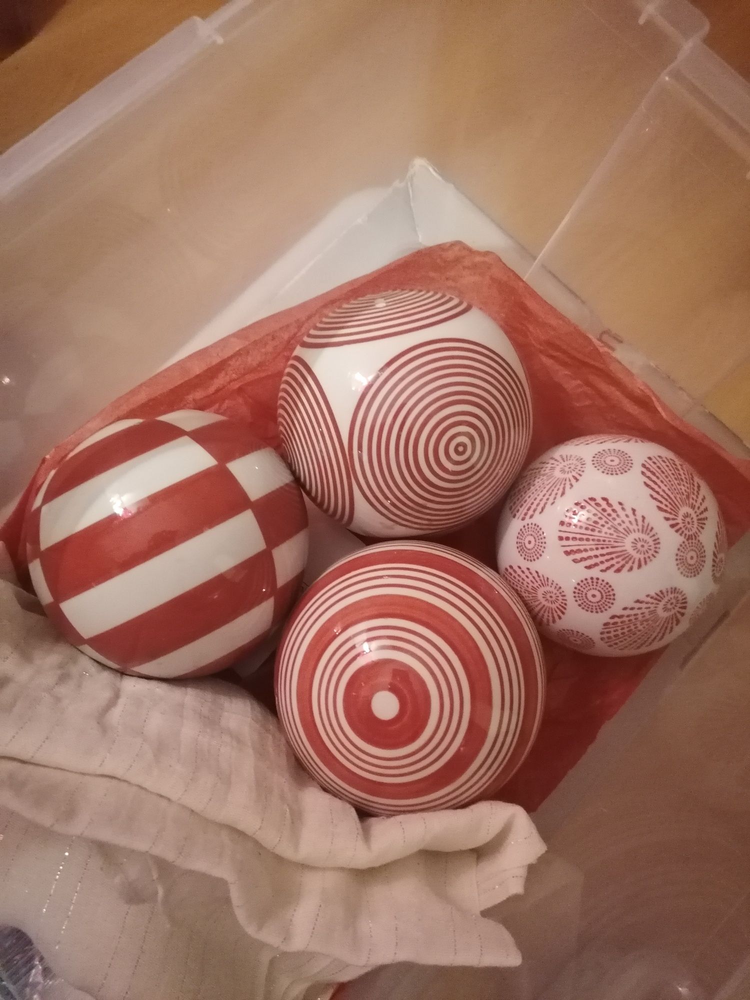 Bolas de porcelana decorativas