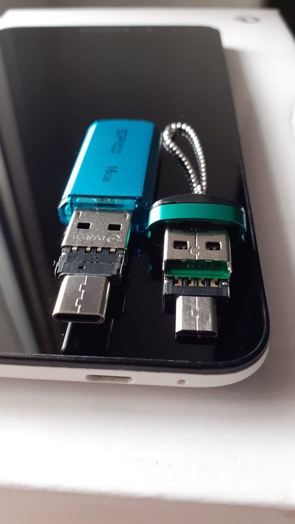 Перехідник (OTG) 2.0.micro USB.Type C на micro USB.