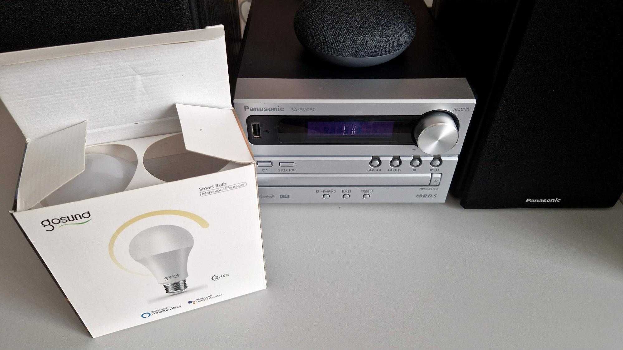 Panasonic Google Asystent Wieża SA-PM250 kolumny Stereo żarówka