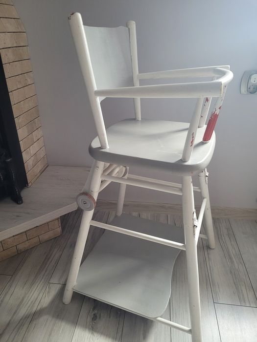 Krzesełko do karmienia PRL 2w1 szare