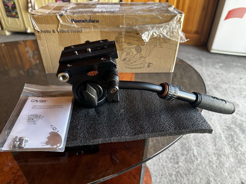 Голова для відеозйомки Cayer H4 з плоскою основою 60 мм