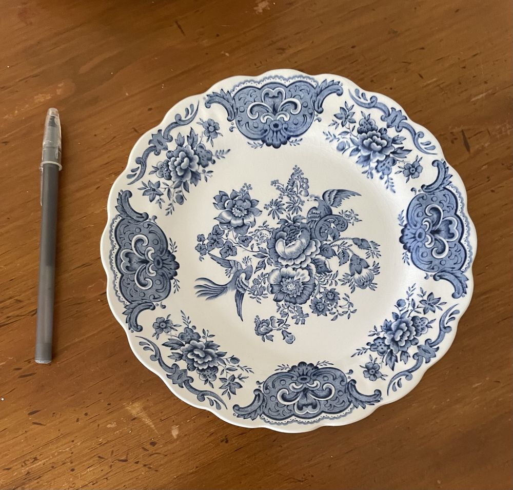 Porcelana Inglesa - Conjunto 12 Pratos sobremesa