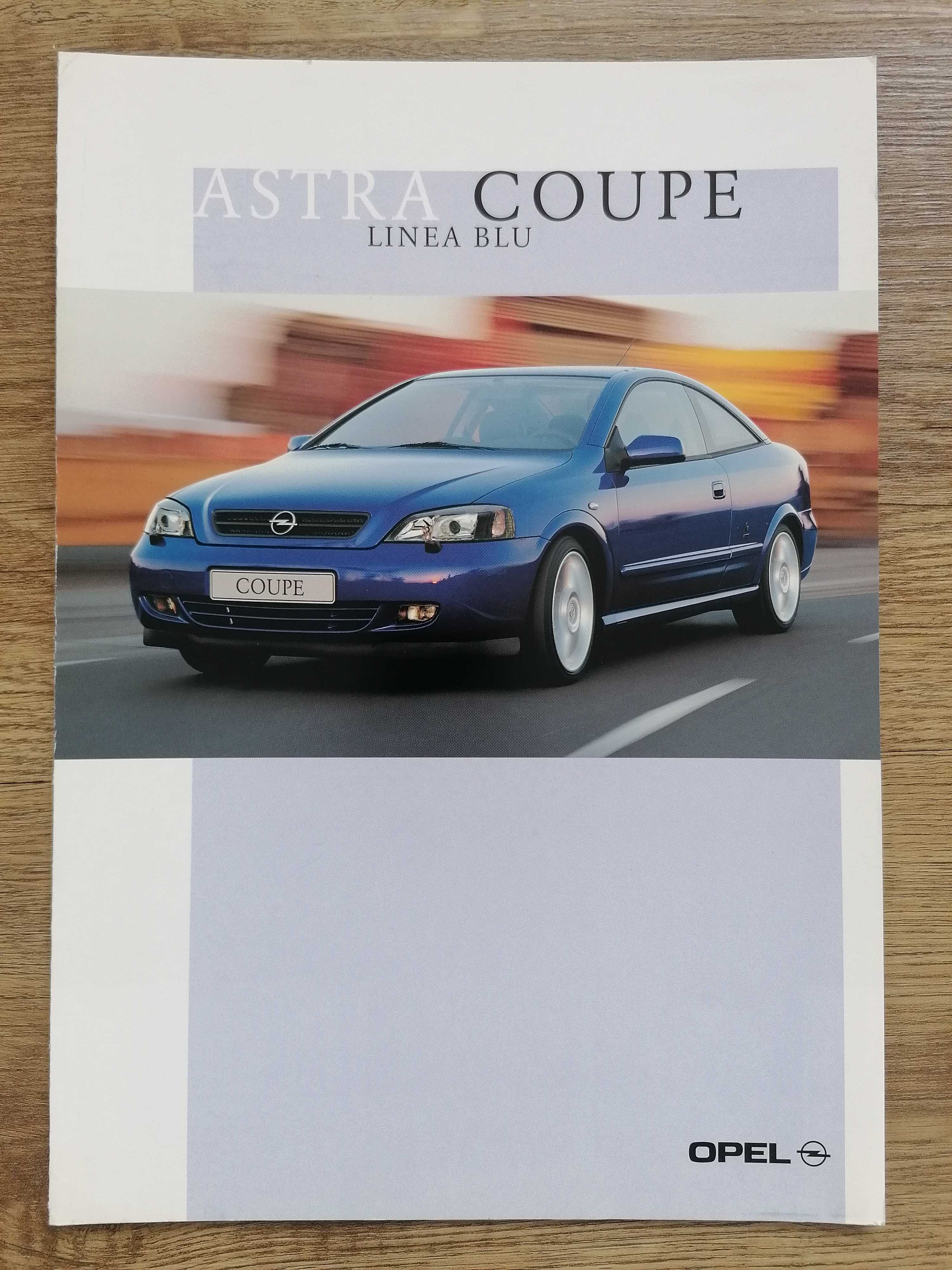 Prospekt Opel Astra G Coupe “Linea Blu”