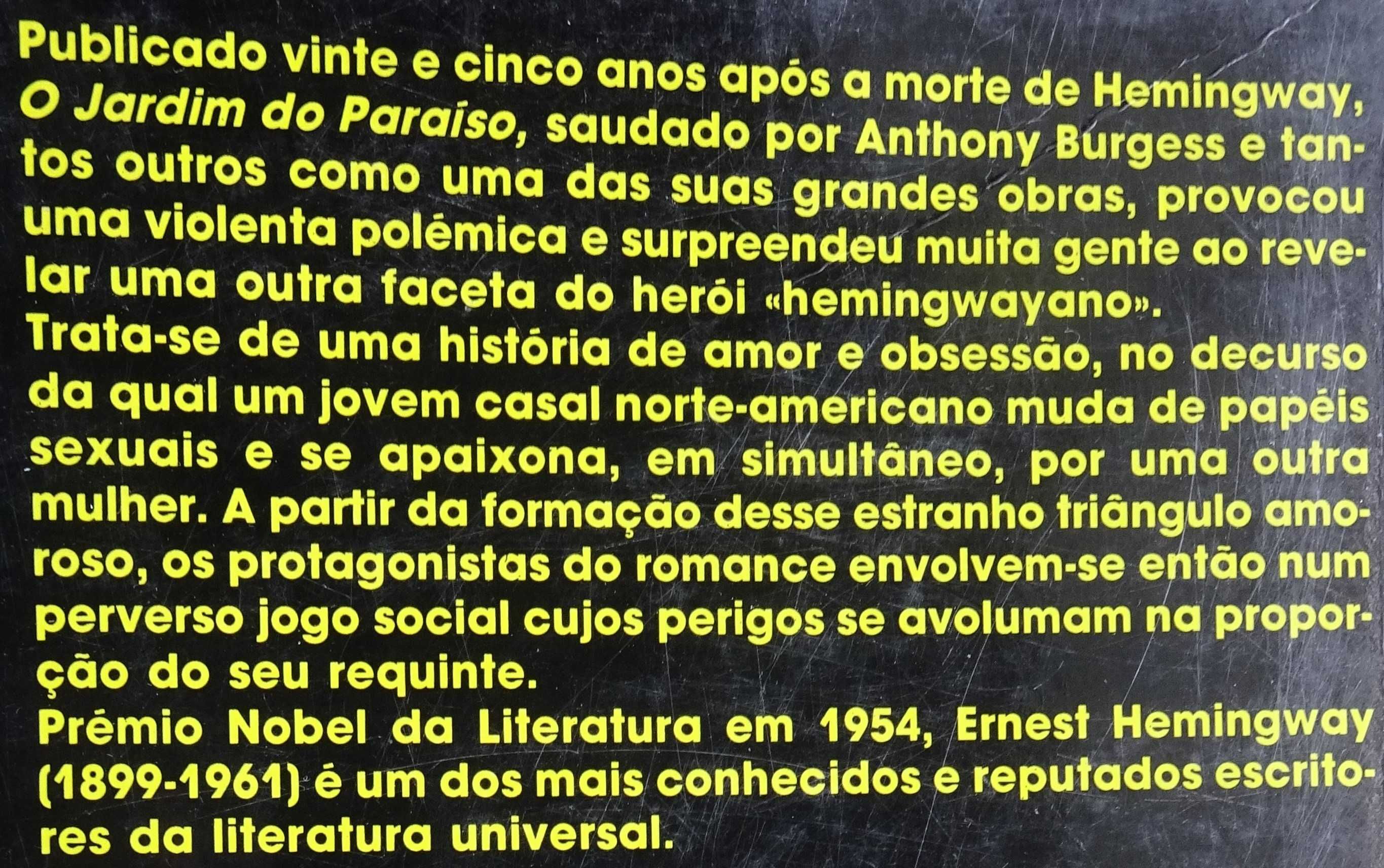 O Jardim do Paraíso de Ernest Hemingway
