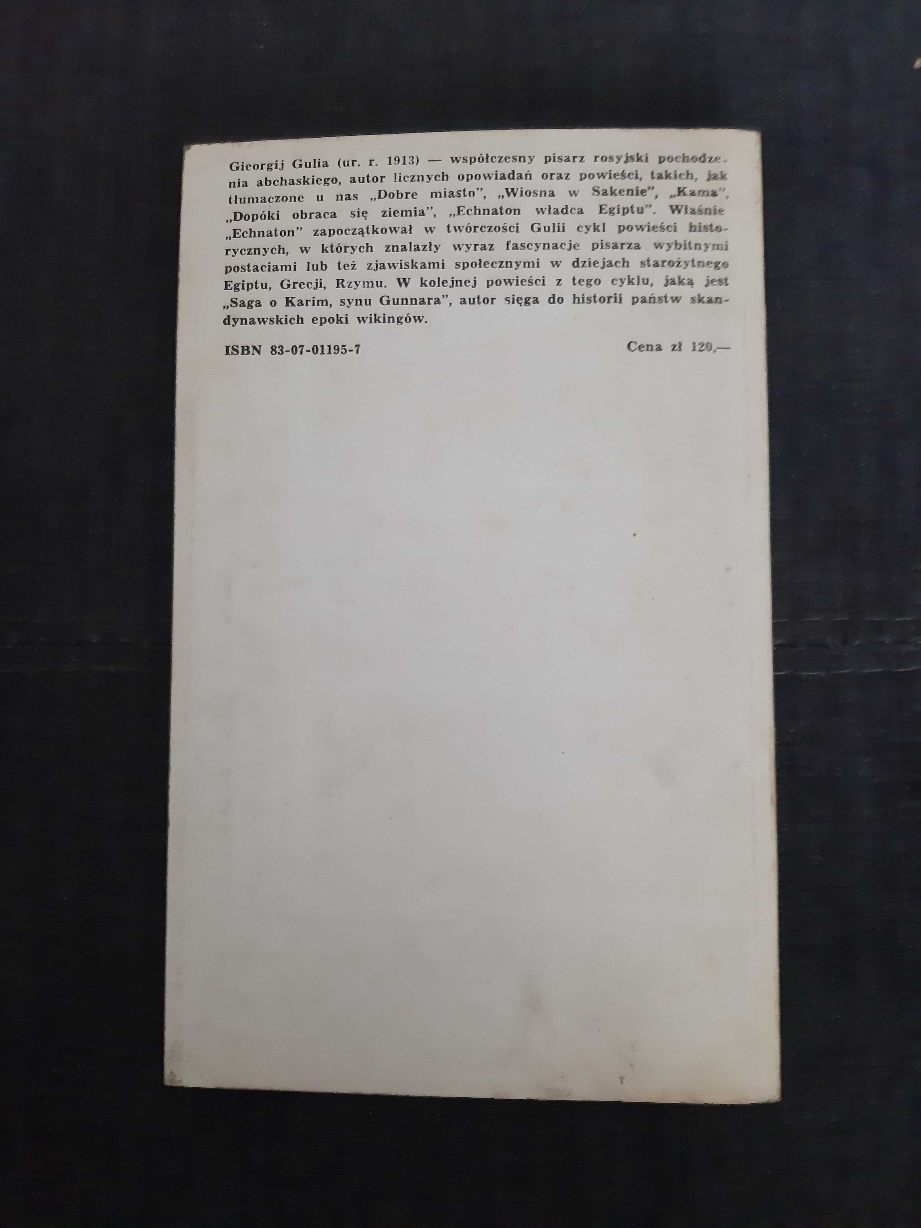 G. Gulia " Saga o Karim, synu Gunnara "