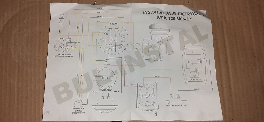 Nowa instalacja elektryczna wsk m06-b1/b3