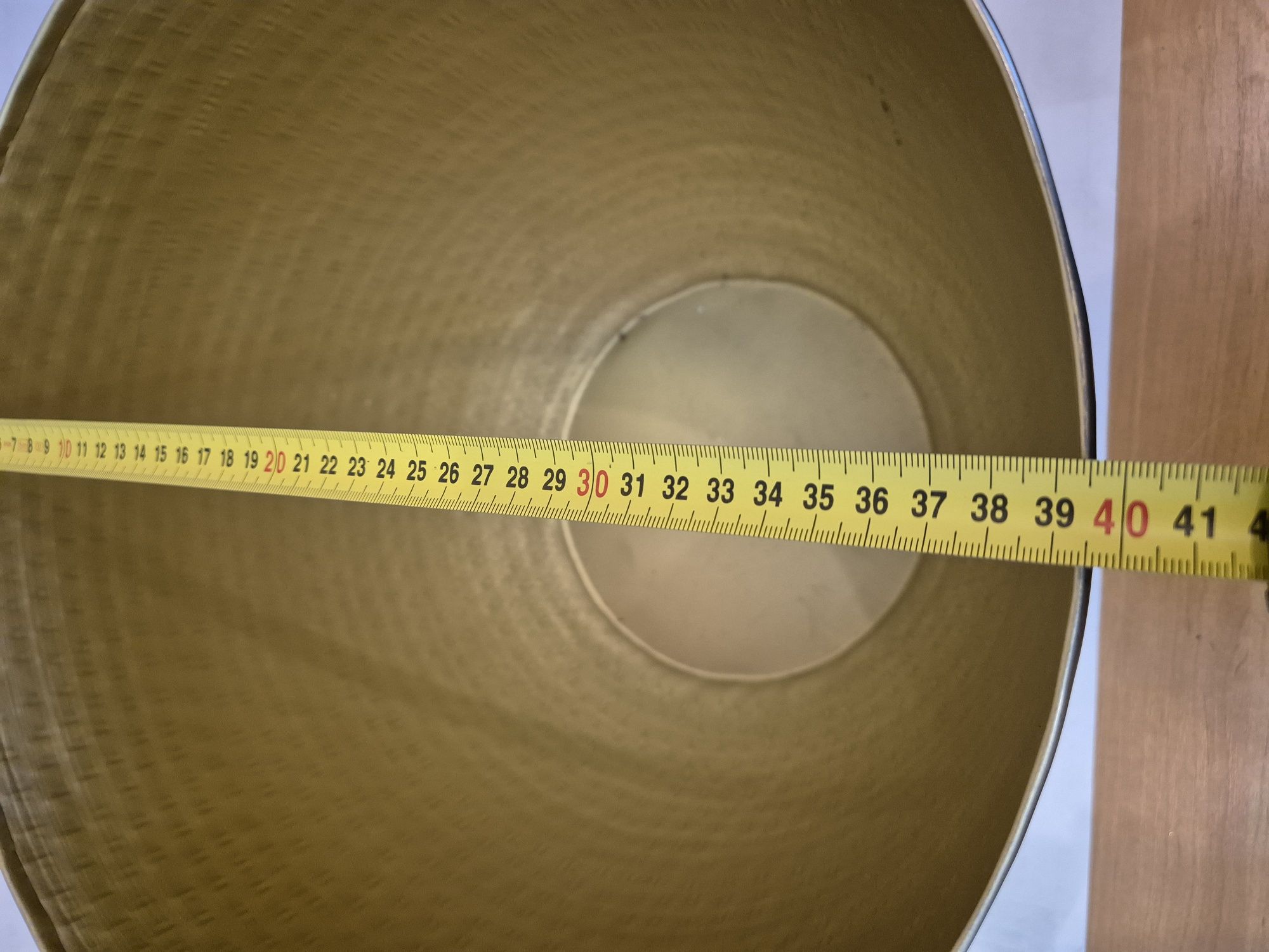Osłonka donica metalowa złota r.XL