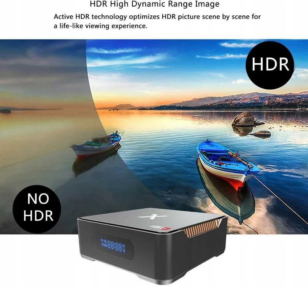 TV BOX ANDROID 8.1 Amlogic A95X max z miejscem na dysk twardy 2.5"