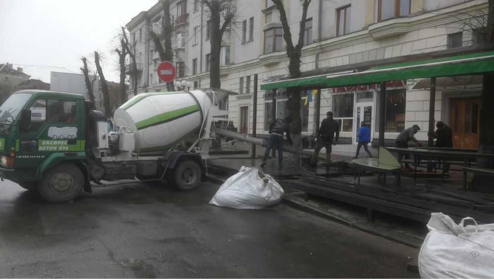 Доставка бетону міні міксером Тернопіль, виготовлення товарного бетону