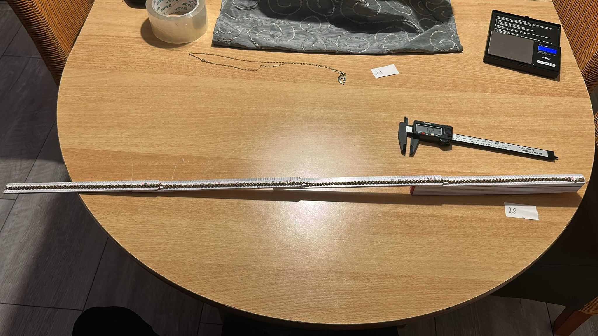 Złoty łańcuszek kordel /sznurek 333 8k 8,7gr  80cm dł  NIE 585 750 !!