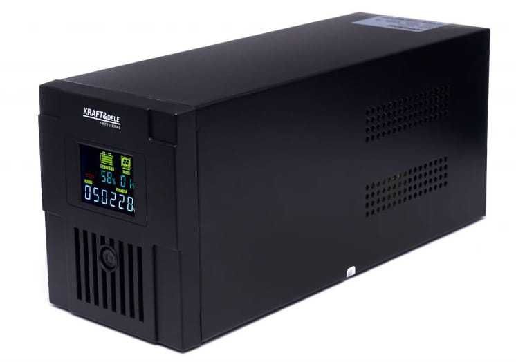 KRAFT&DELE Zasilacz Awaryjny Ups 2000va 1200w Bateria 9ah Lcd