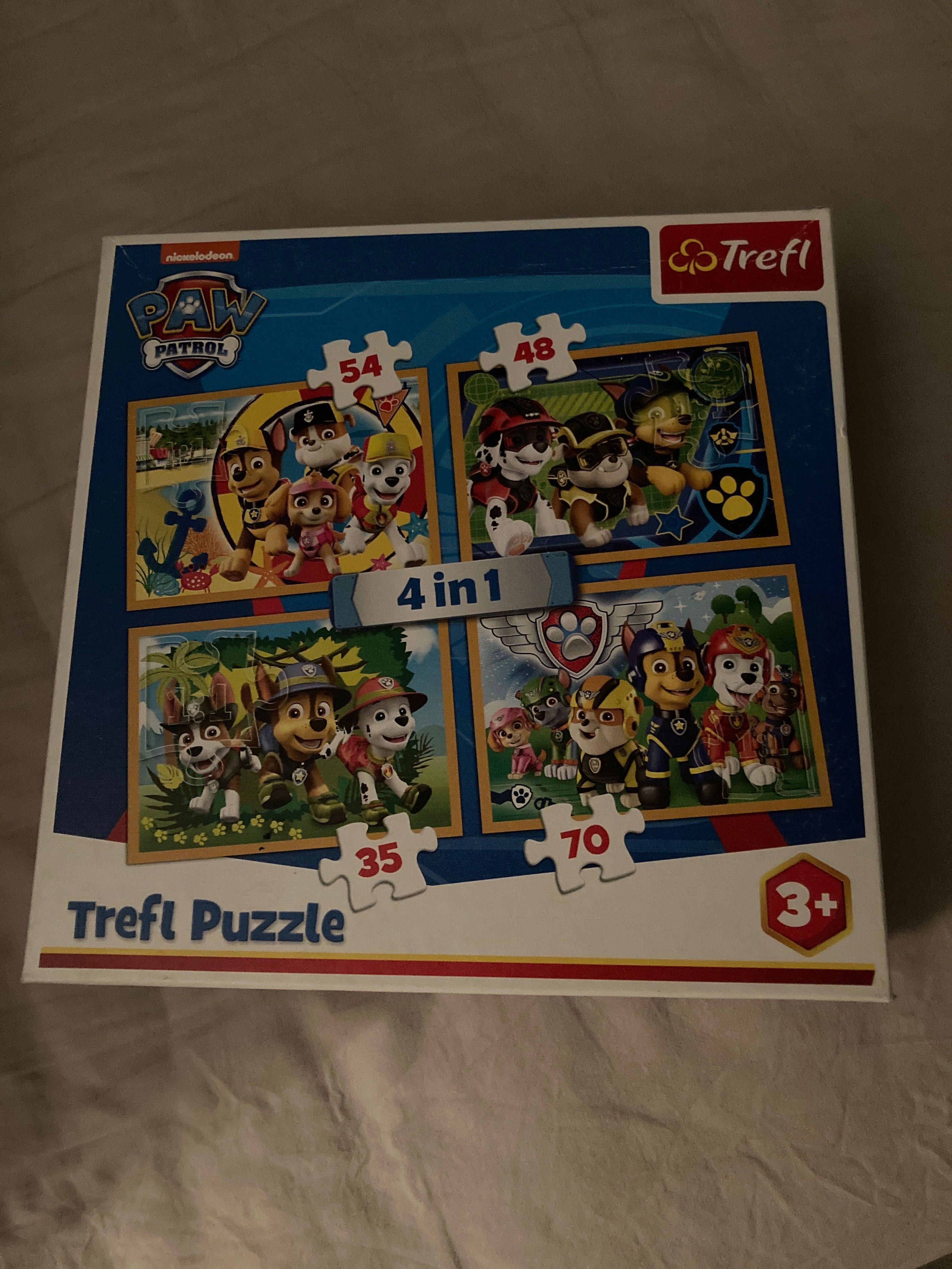 Puzzle, Psi patrol, trefl, 4 w 1