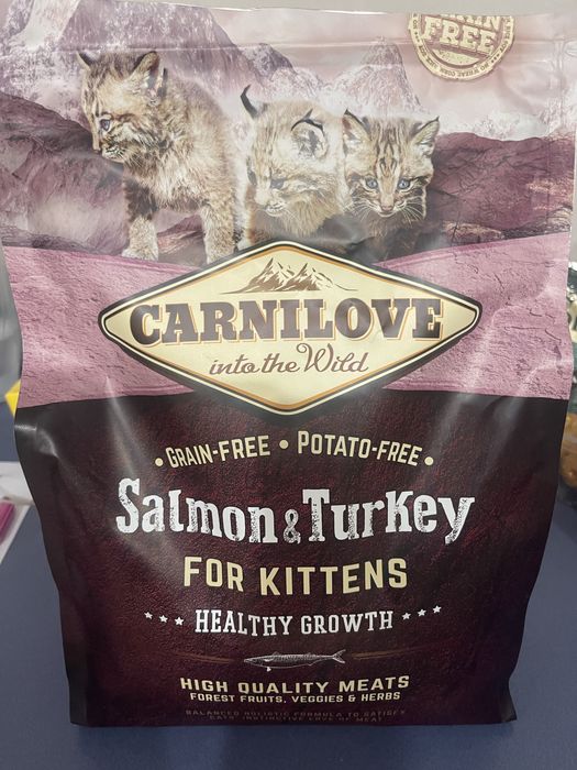 Корм Carnilove для котят лосось и индейка