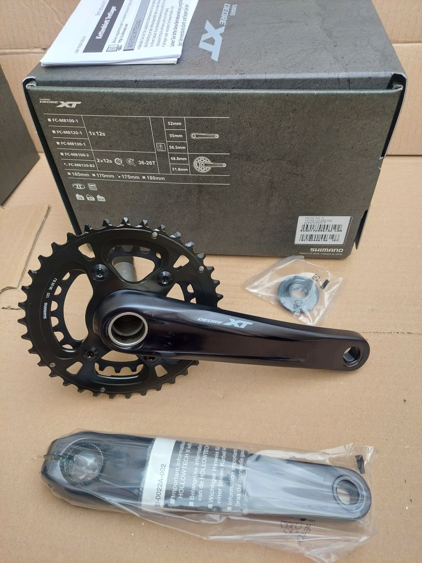 Nowa Korba mtb Shimano XT 12 m8120 -B2 26-36T 175mm boost