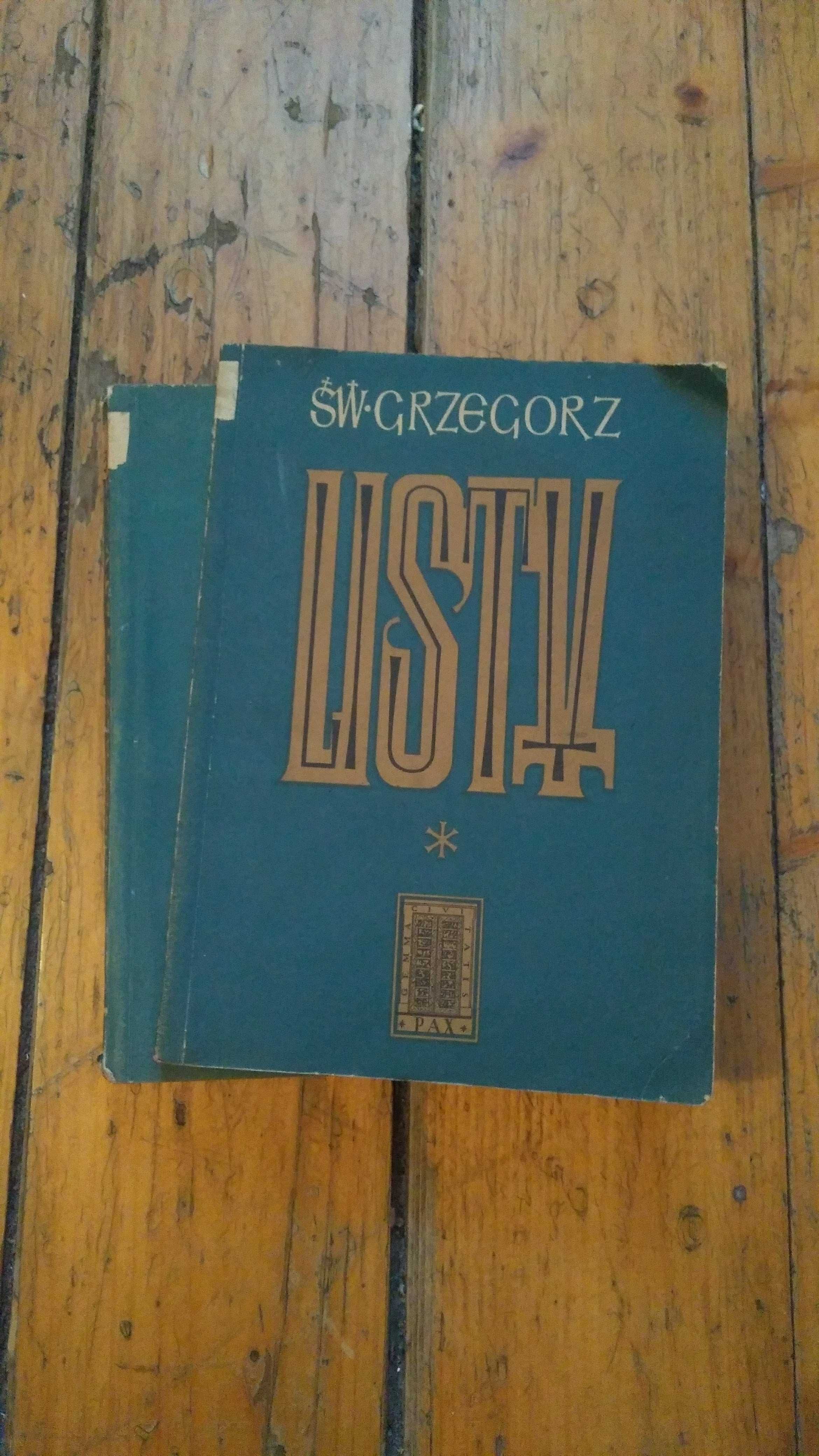"Św. Grzegorz - Listy" Tom I i II Ks. dr. J. Czuj 1954r.