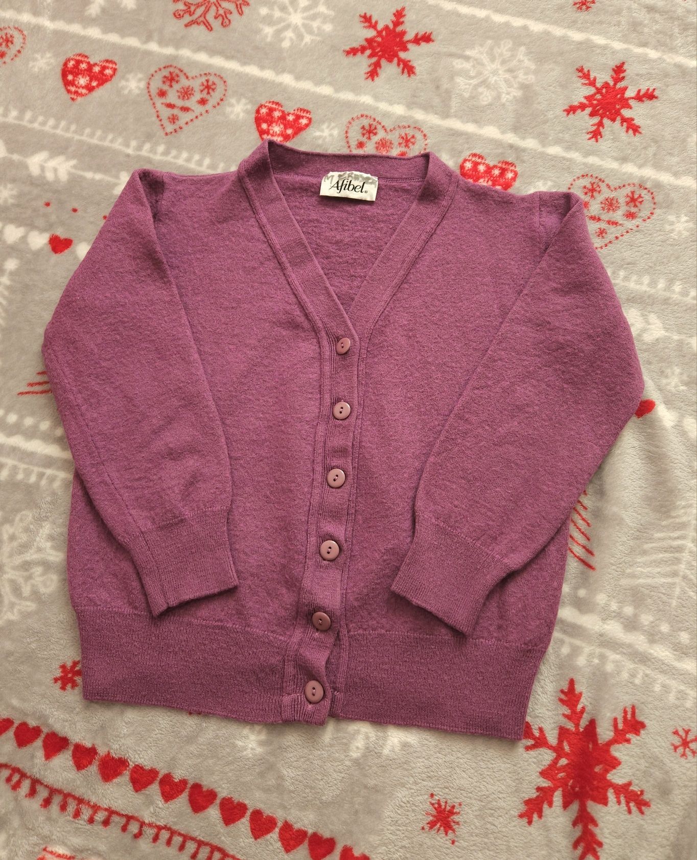 Sweter z wełną merino r. 140