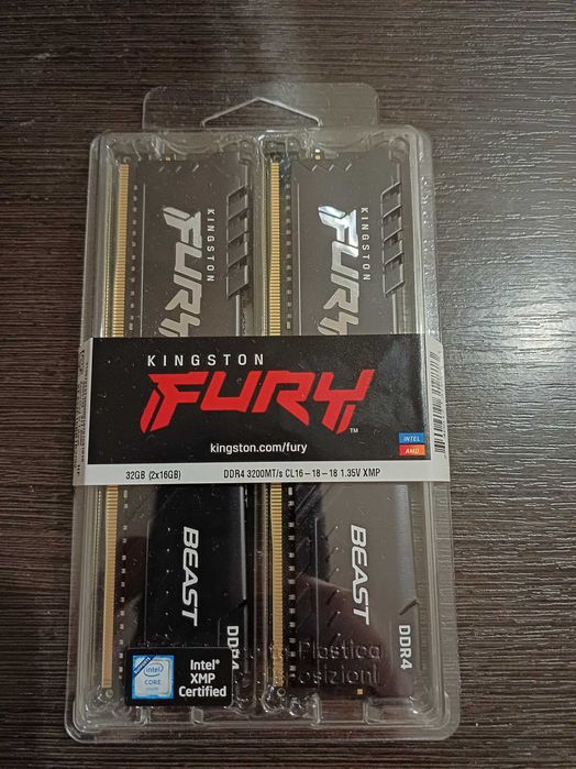 Оперативна пам'ять Kingston Fury DDR4-3200 32 gb (2x16)
