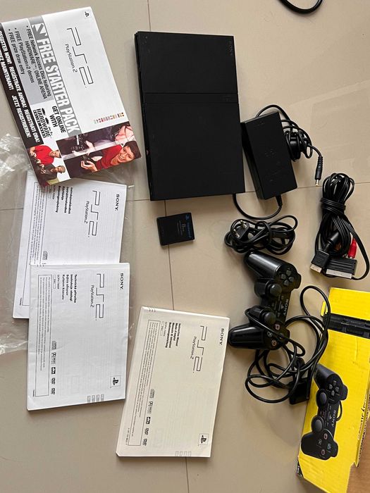 PS2 Slim zestaw pudełko PlayStation 2 box