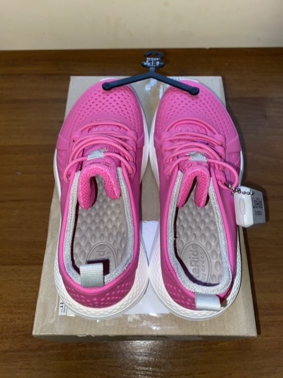 Crocs Kids' LiteRide Pacer Pink/White - Кроксы кроссовки для девочки