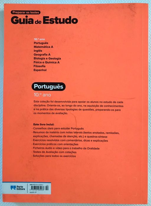 Guia de estudo Português 10º ano