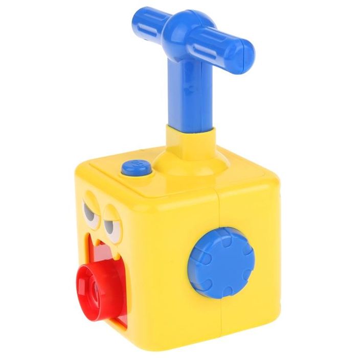 Wyrzutnia Balonowa do Balonów Samochód Aerodynamiczny Pompka Żółty