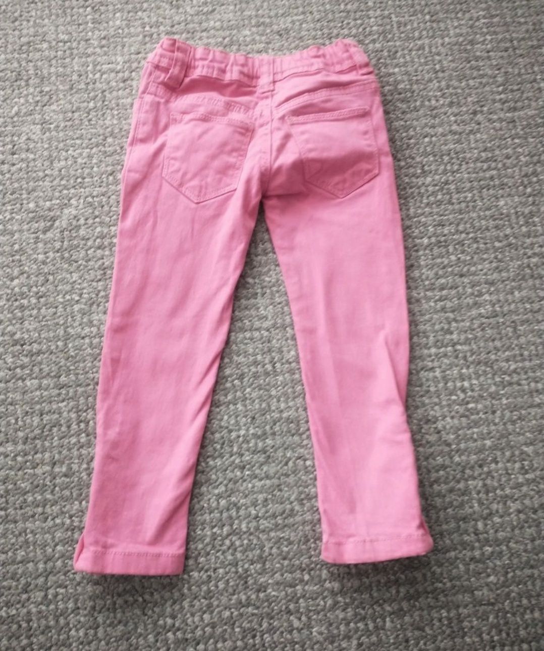 Spodnie spodenki jeansowe legginsy skinny dziewczęce 98