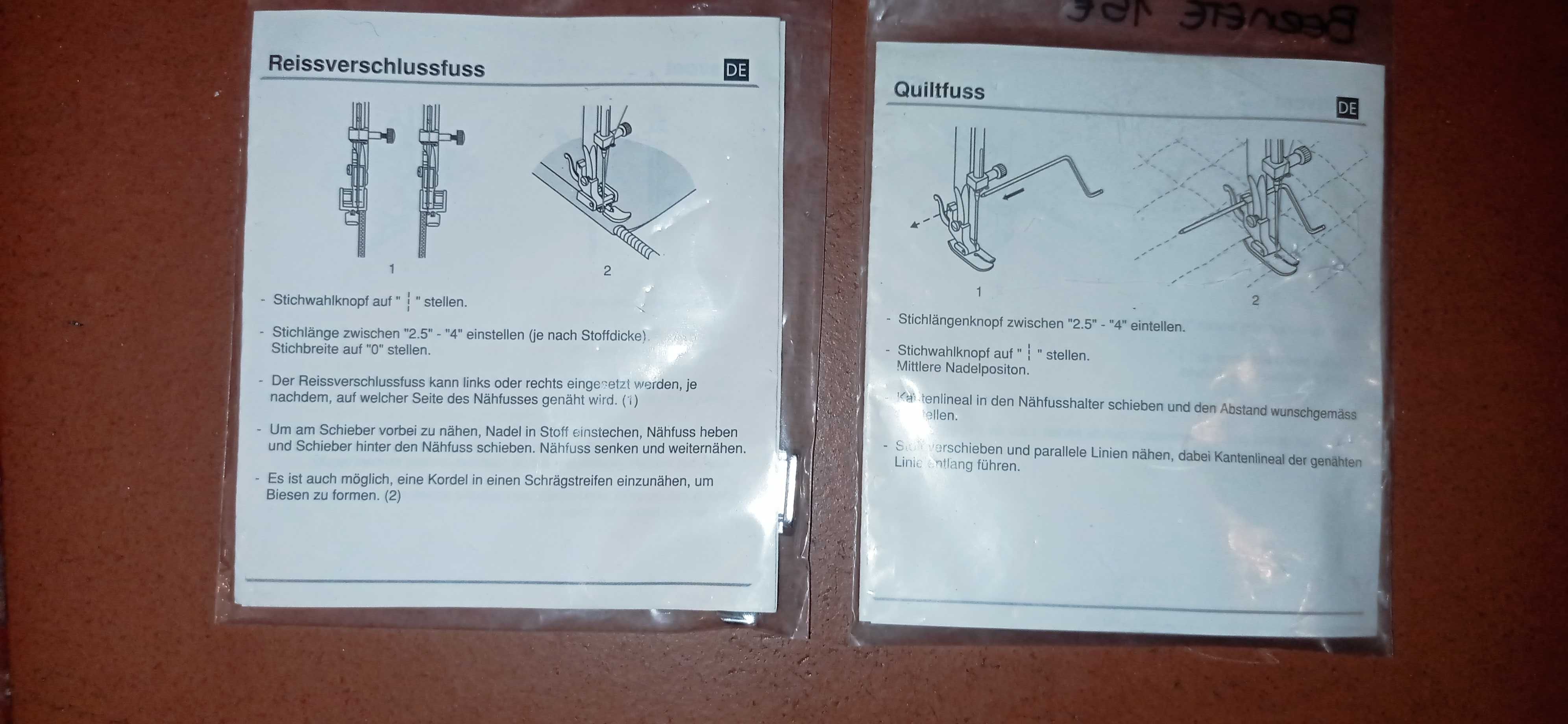 Calcador Bernette Quilting e Fecho
