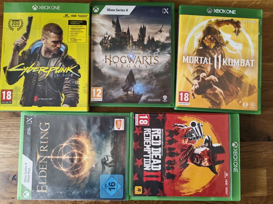 Xbox series X 2 pady stacja ładująca 5 gier