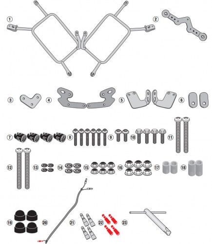 PLOR8203CAM stelaż MOTO GUZZI V85 TT (19>20) stelaże PLOR8203MK NOWE